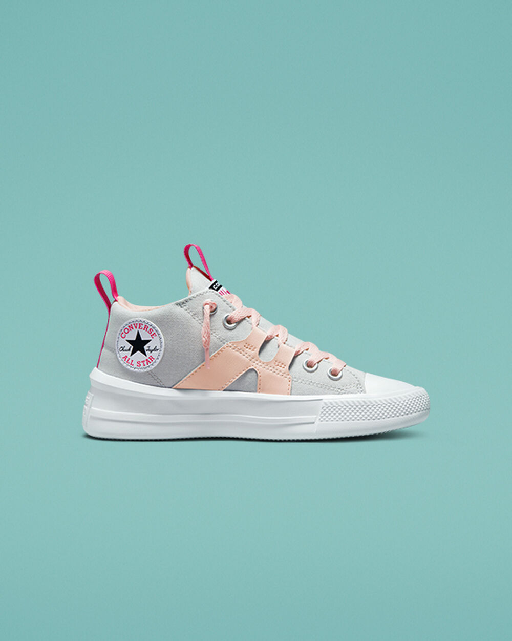 Adidași Baieti Converse Chuck Taylor All Star Gri Deschis Roz | Romania-83641