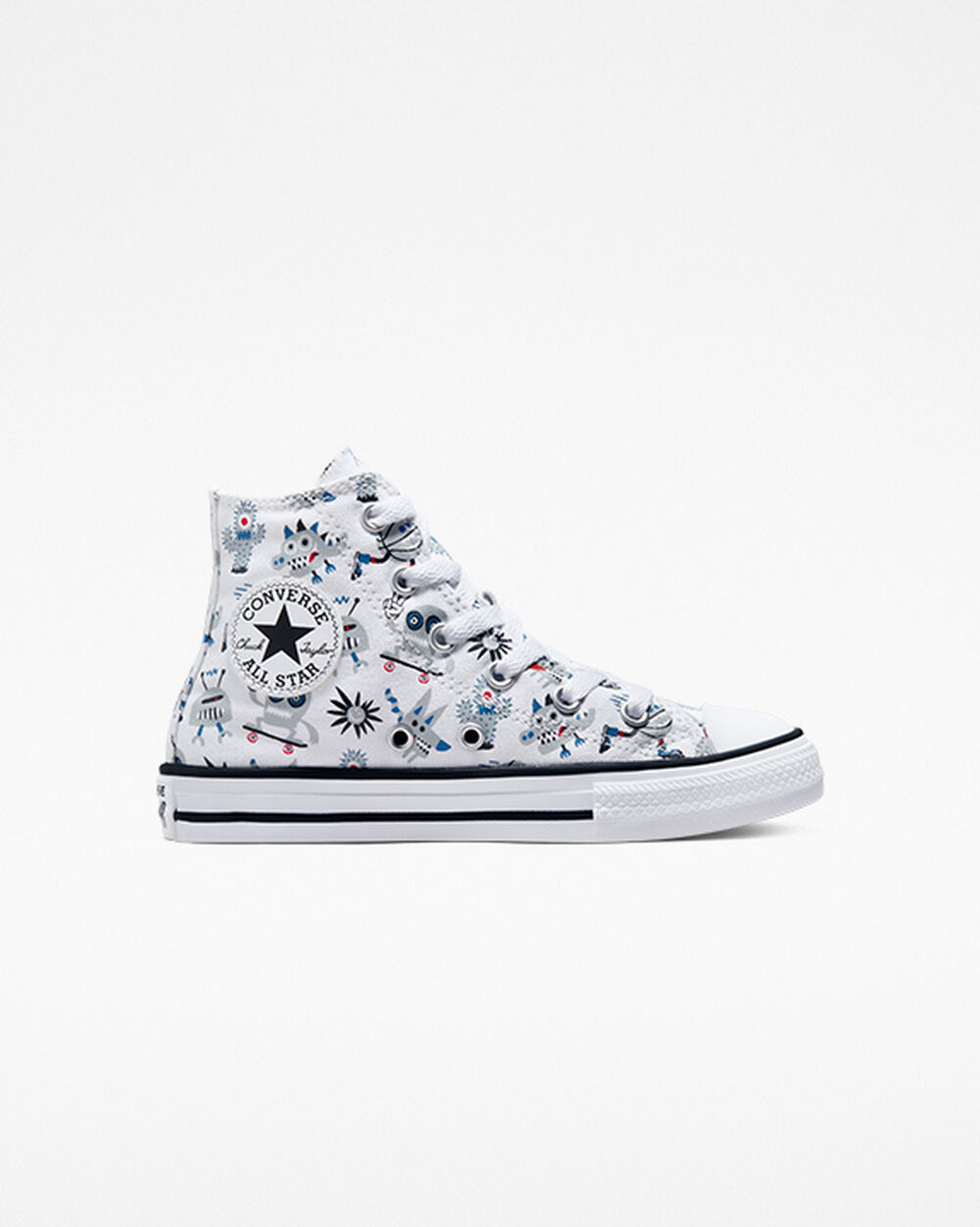 Adidași Baieti Converse Chuck Taylor All Star Albi Gri Albastri | Romania-86792