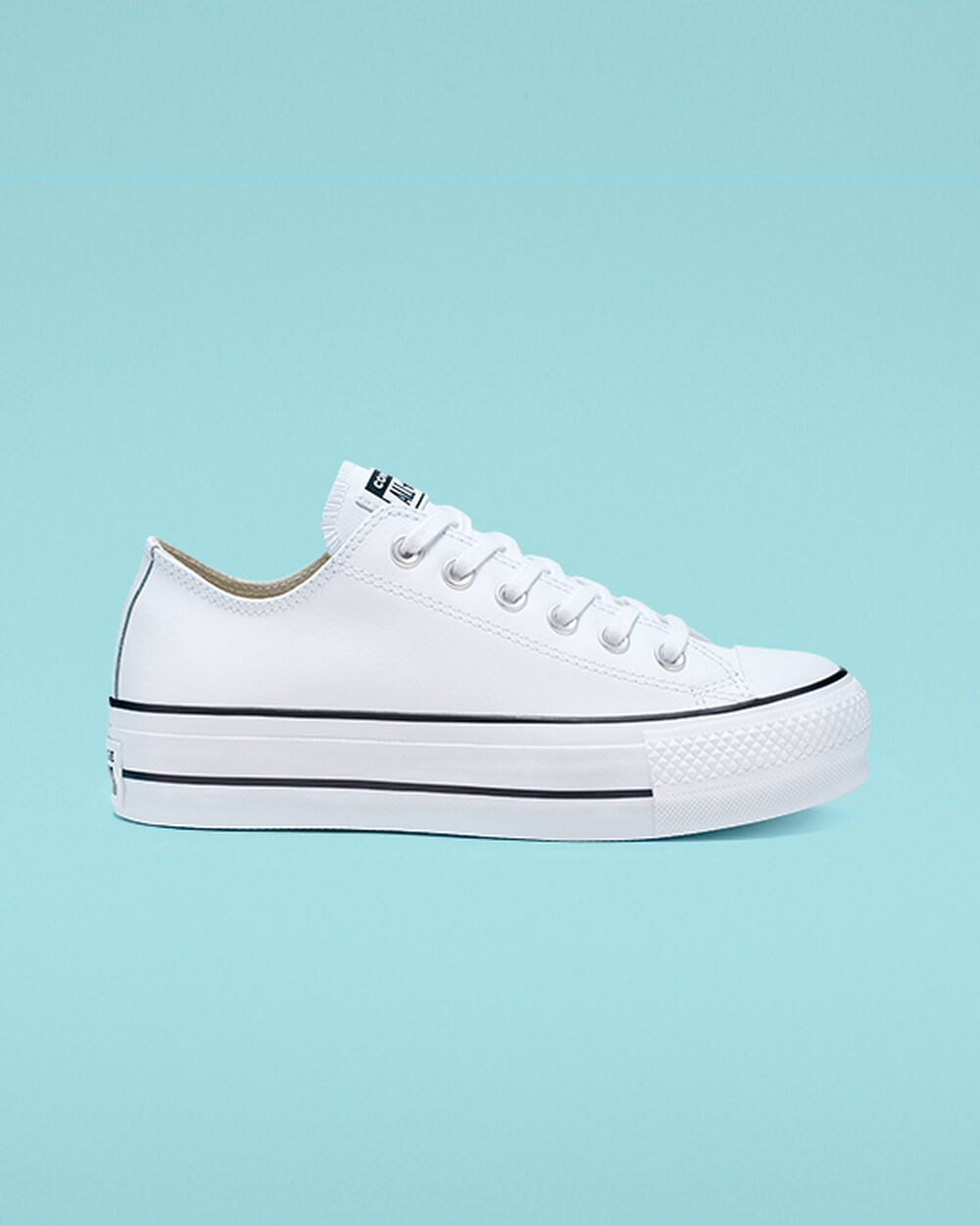 Adidași Dama Converse Chuck Taylor All Star Albi Negrii Albi | Romania-41296