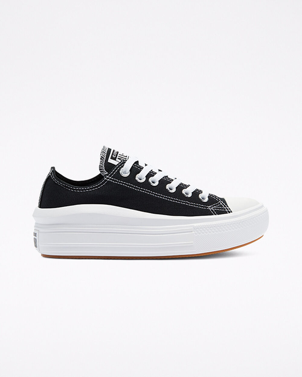 Adidași Dama Converse Chuck Taylor All Star Move Negrii Albi | Romania-75428