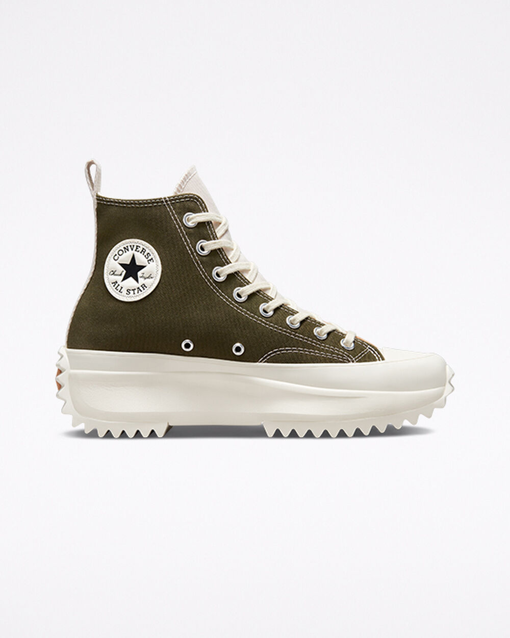 Adidași Dama Converse Run Star Hike Kaki Negrii Albi | Romania-53671