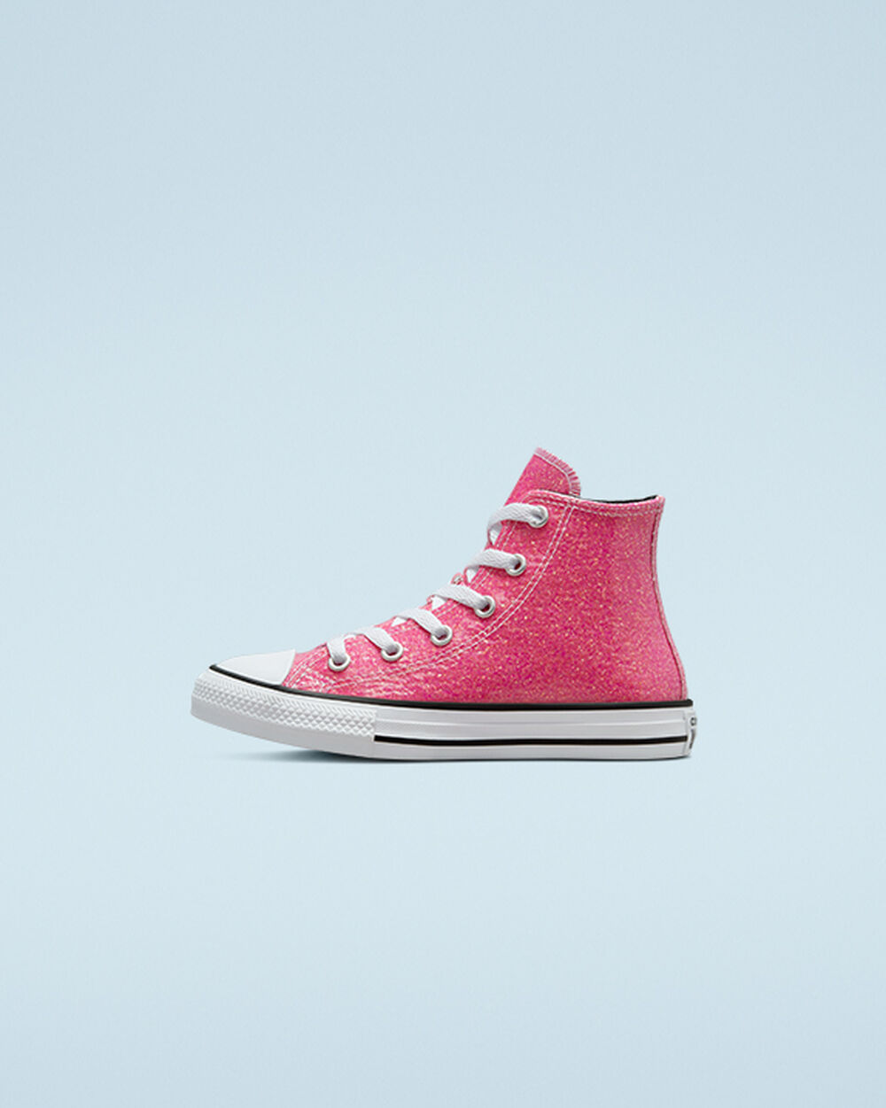 Adidași Fete Converse Chuck Taylor All Star Roz Negrii Albi | Romania-04913