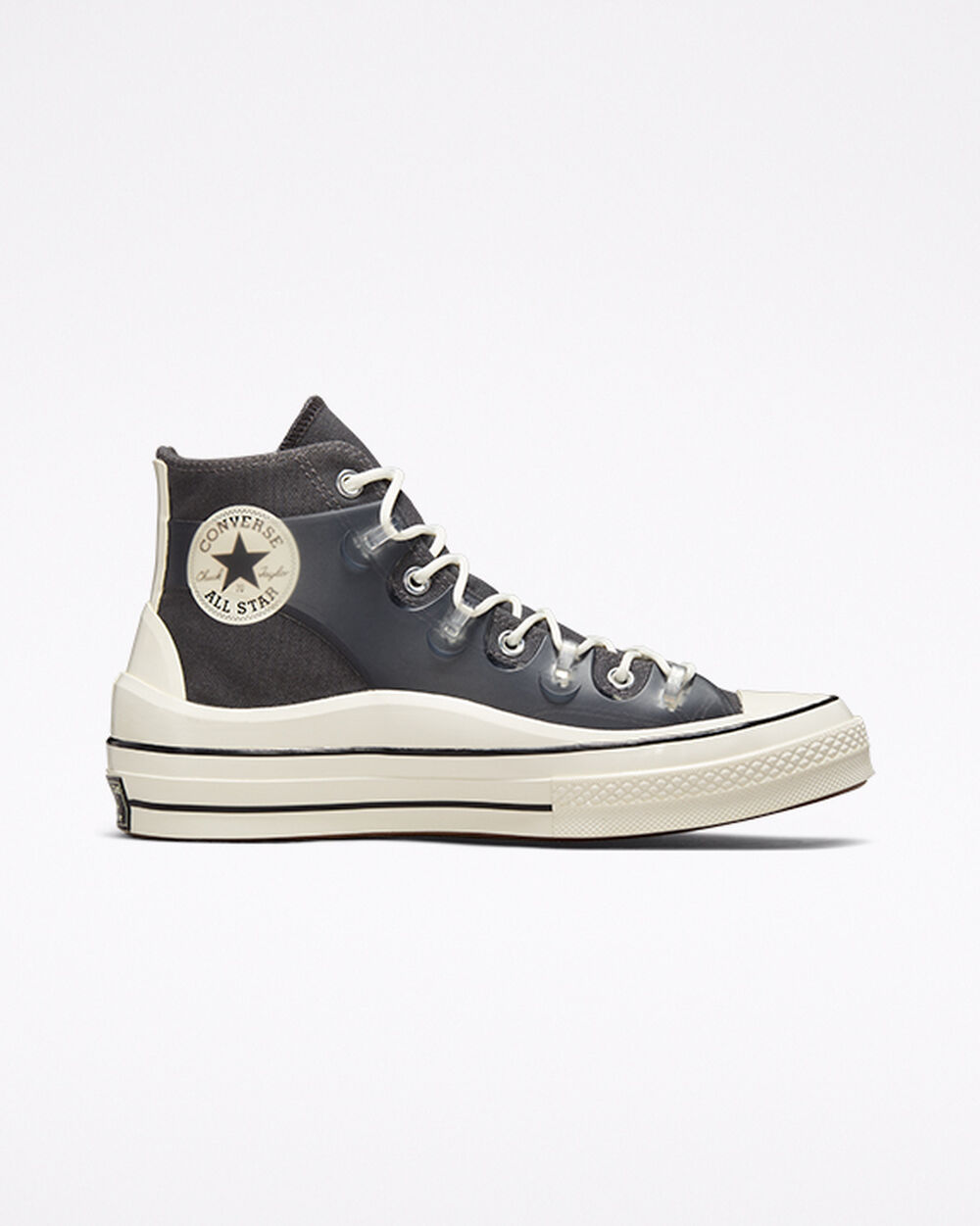 Ghete Iarna Barbati Converse Chuck 70 Negrii Albi | Romania-76198