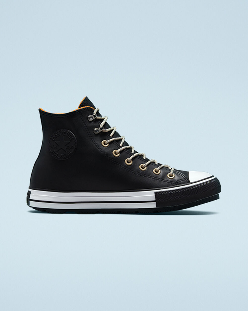Ghete Iarna Dama Converse Chuck Taylor All Star Negrii Albi Negrii | Romania-13048