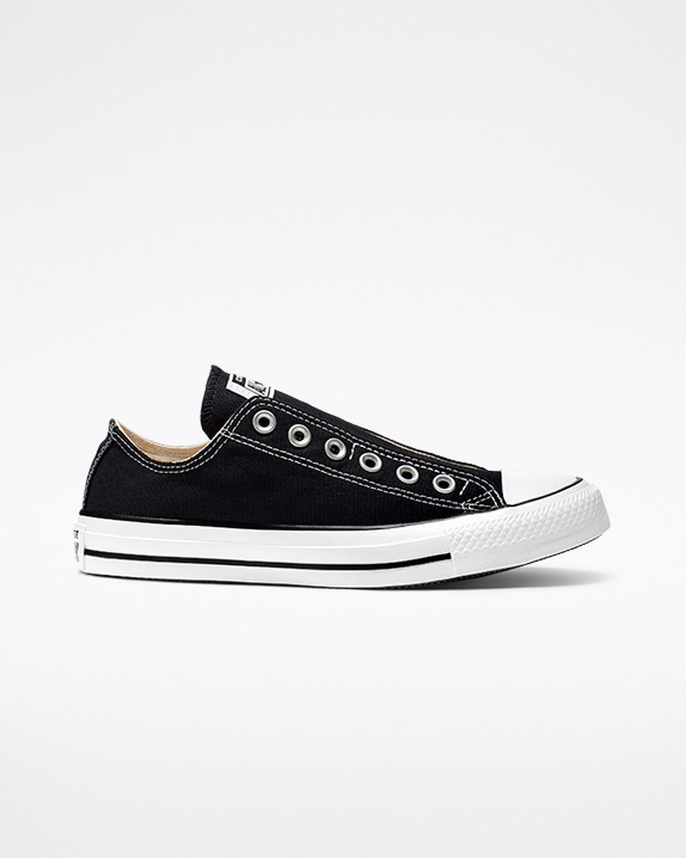 Slip On Dama Converse Chuck Taylor All Star Negrii Albi Negrii | Romania-58123